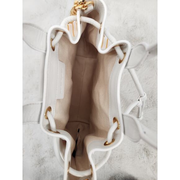 NWD Veronica Beard Canvas goody Crossbody Bag Leather Trim - Picture 7 of 12